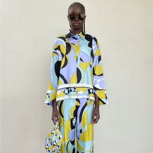 Zara Colorful Printed Resortwear Shirt